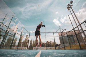 Padel,Player,Playing,A,Match,In,The,Open